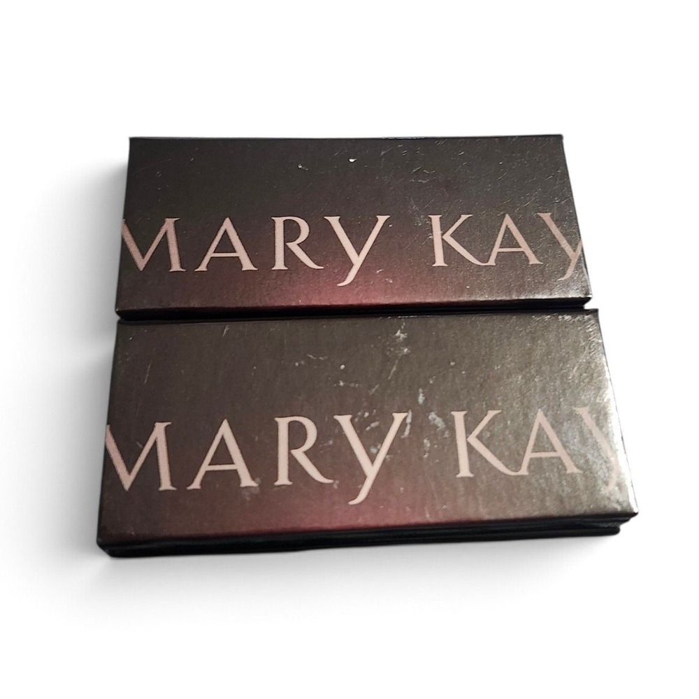 Mary Kay Lot of 2 Eyeshadow Compacts 4 Shades Silky Caramel Lemongrass New